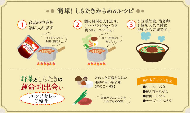 簡単！ しらたき辛麺レシピ